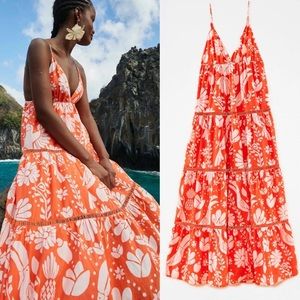 FARM Rio Orange Jungle Maxi Dress